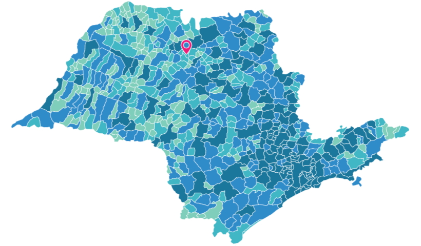 mapa do estado de SP